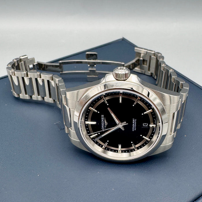 Longines Conquest ref. L37204526 orologio automatico acciaio full set 38 mm Swiss 2024