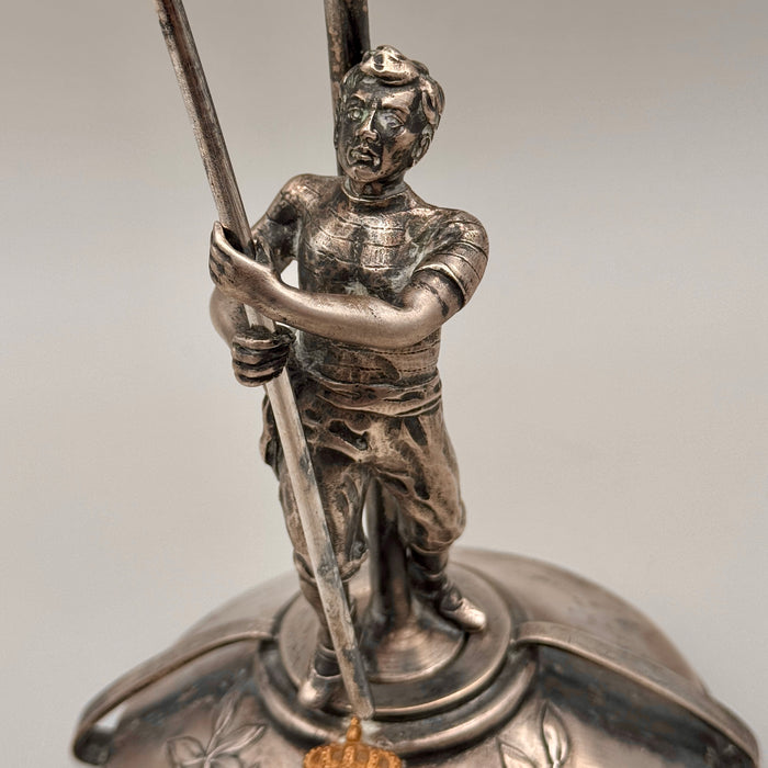 Coppa Concorso Ginnastico in Torino 1911 argentata premio Regno D'Italia Convitto Voghera