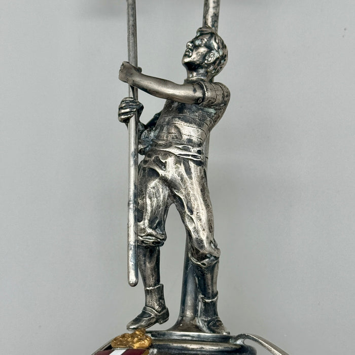 Coppa Concorso Ginnastico in Torino 1911 argentata premio Regno D'Italia Convitto Voghera