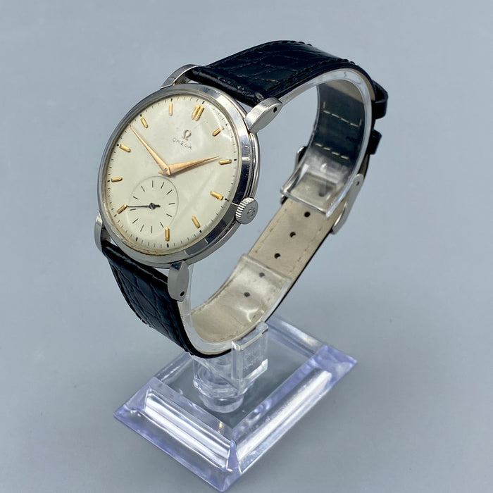 Omega Jumbo cal. 265 orologio meccanico acciaio 38mm Swiss 1949