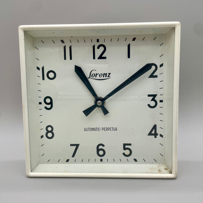 Lorenz Automatic Perpetua orologio da parete elettromeccanico metallo 1970 ca