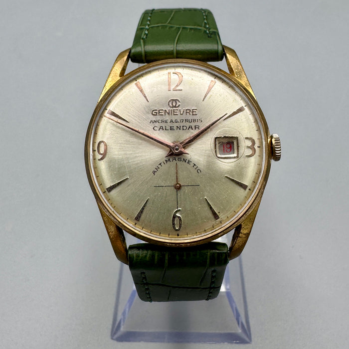 Genievre cal. 234 orologio meccanico dorato 35 mm vintage 1960 ca
