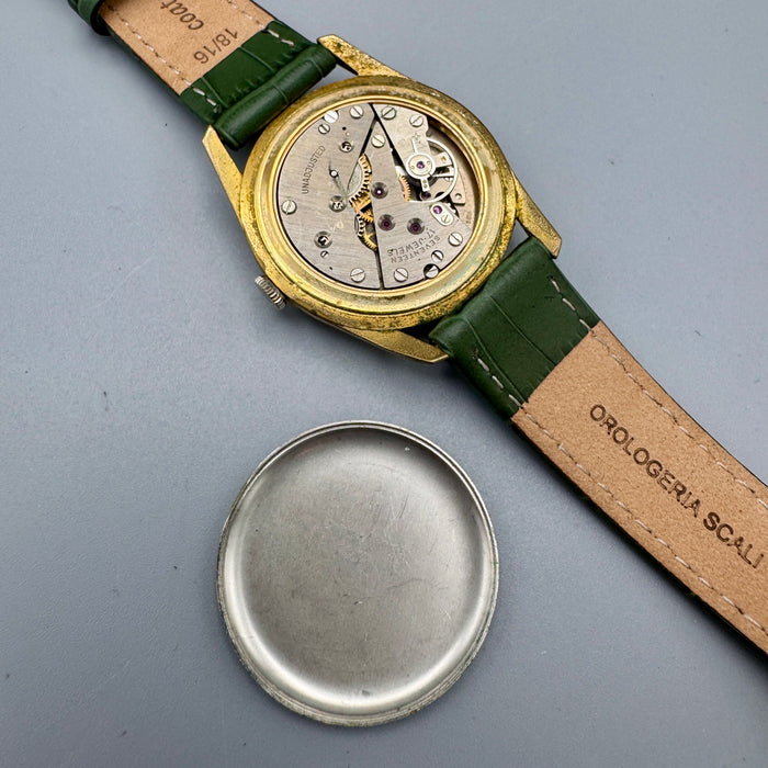 Genievre cal. 234 orologio meccanico dorato 35 mm vintage 1960 ca