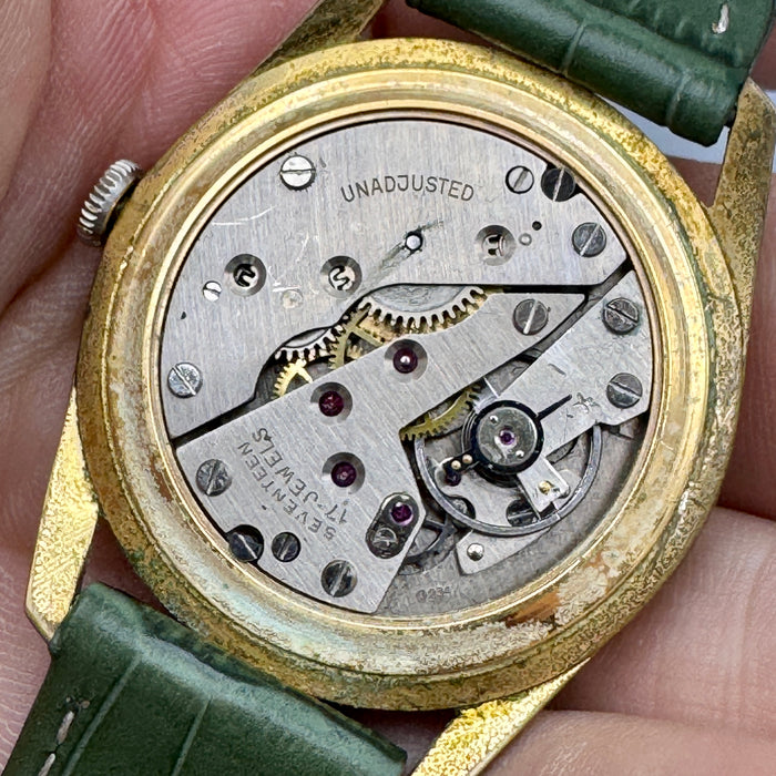 Genievre cal. 234 orologio meccanico dorato 35 mm vintage 1960 ca