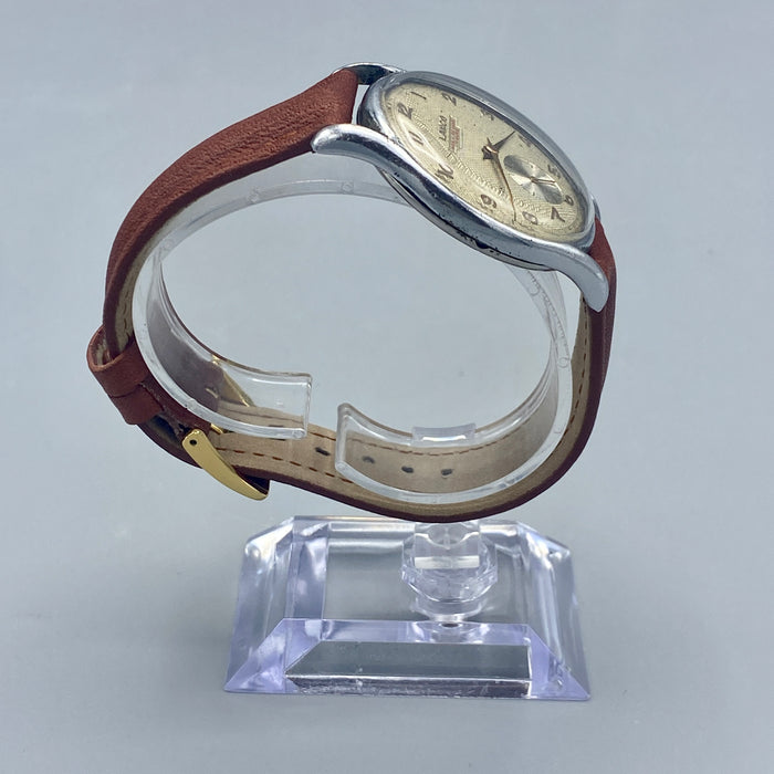 Lanco Mod. 11 De Luxe orologio meccanico cromato 38 mm Swiss 1950 ca