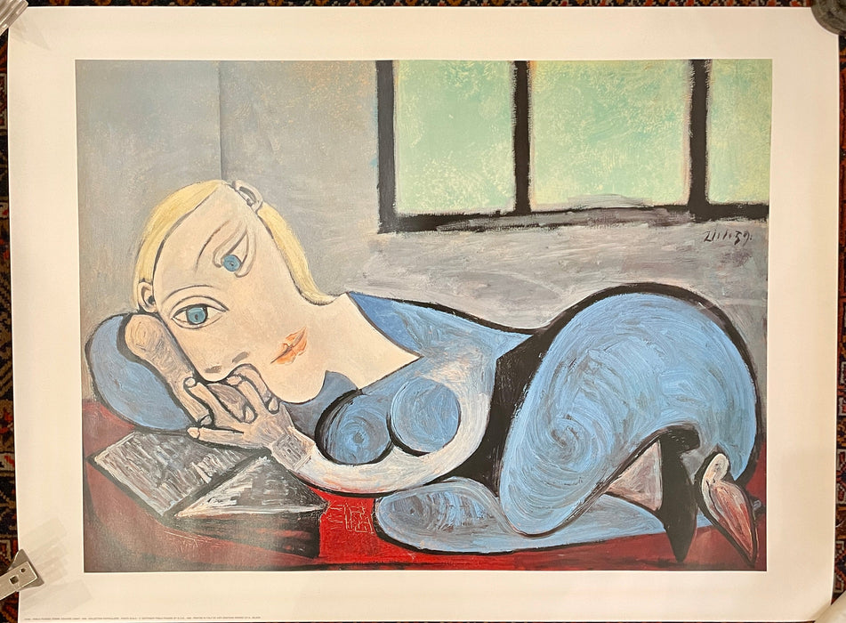Pablo Picasso – “Femme couchée lisant, 1939" – stampa offset – 1993