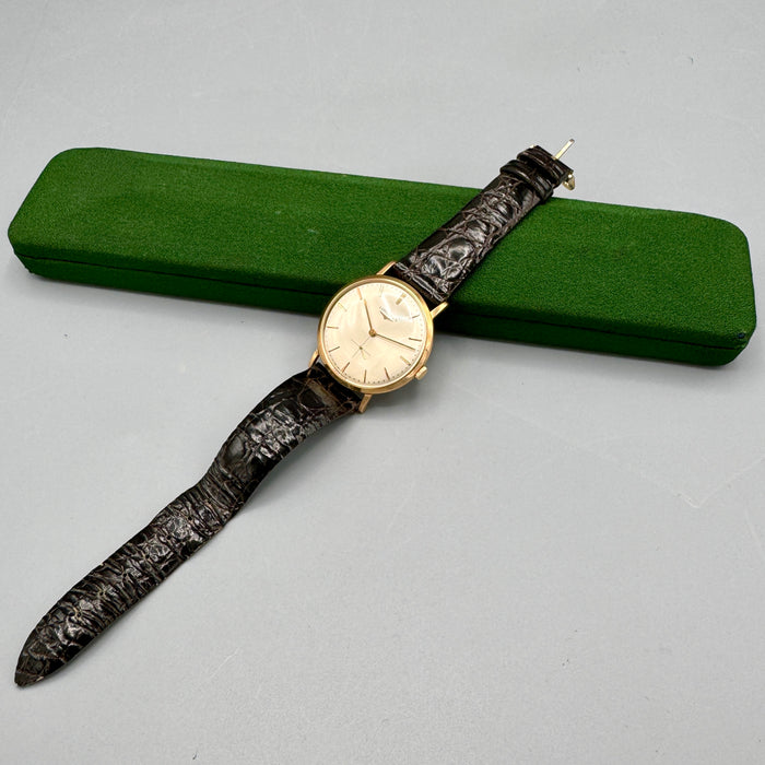 Longines ref. 6999 cal. 19.4 orologio meccanico oro 18kt 34 mm Swiss 1965