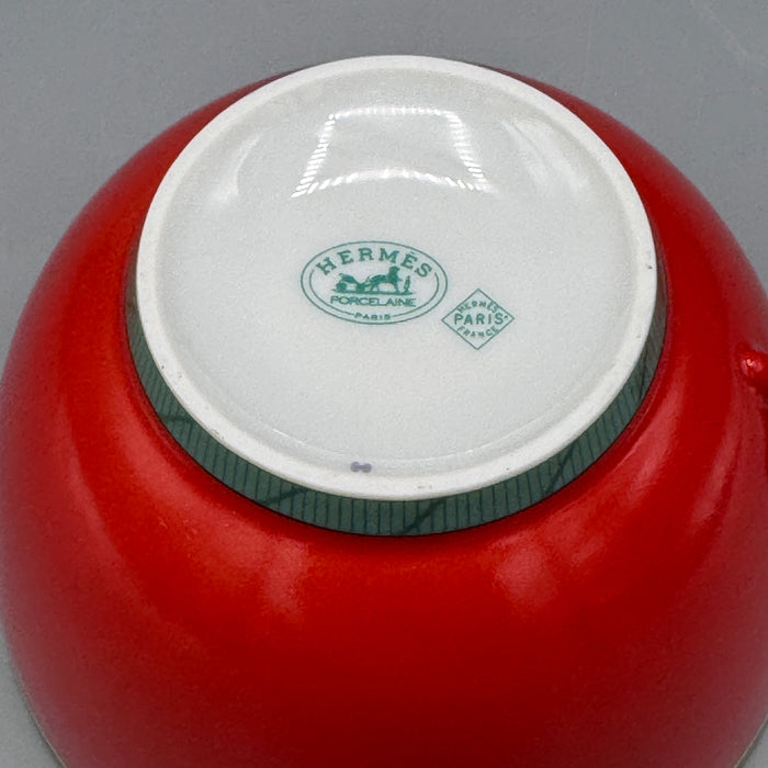Hermes "Toucans" tazza + tazzino porcellan Limonges 1990 ca
