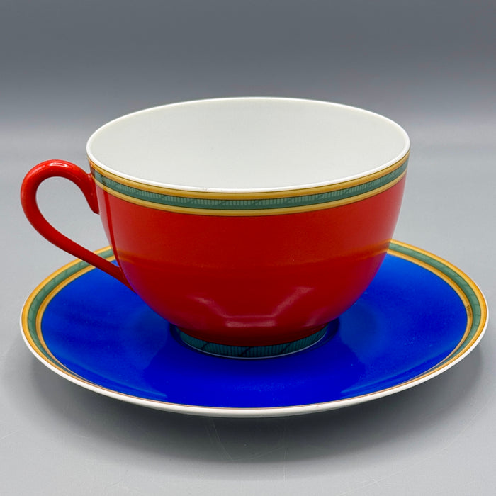Hermes "Toucans" tazza + tazzino porcellan Limonges 1990 ca