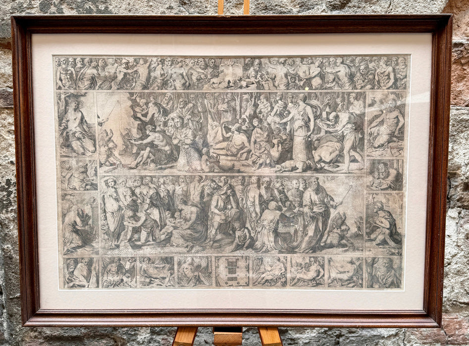 Lelio Cosatti - "Vita di Mosè dal Beccafumi" - incisione su carta - 1739