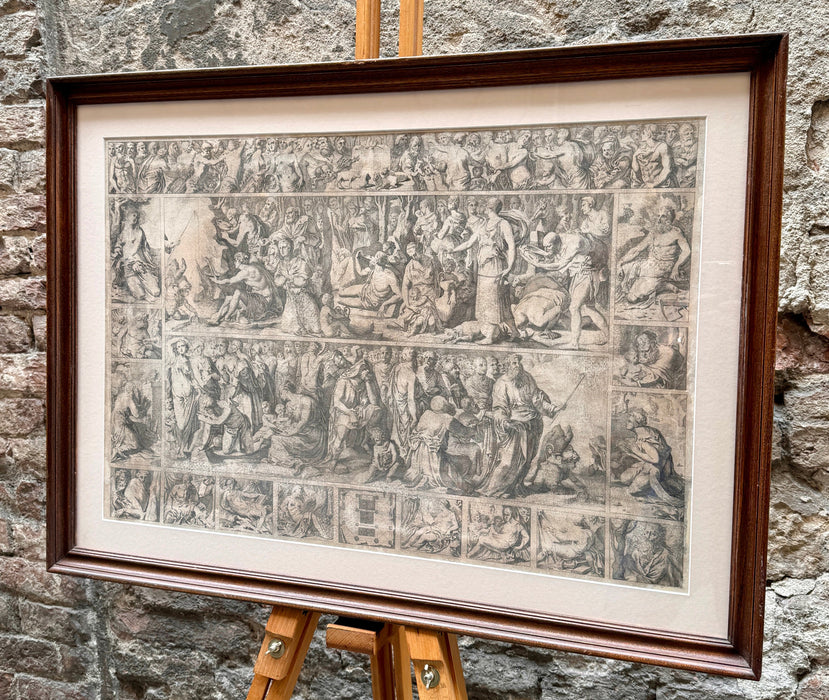 Lelio Cosatti - "Vita di Mosè dal Beccafumi" - incisione su carta - 1739