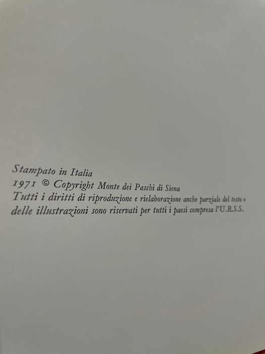 Libro "I pittori Senesi" Enzo Carli 1971