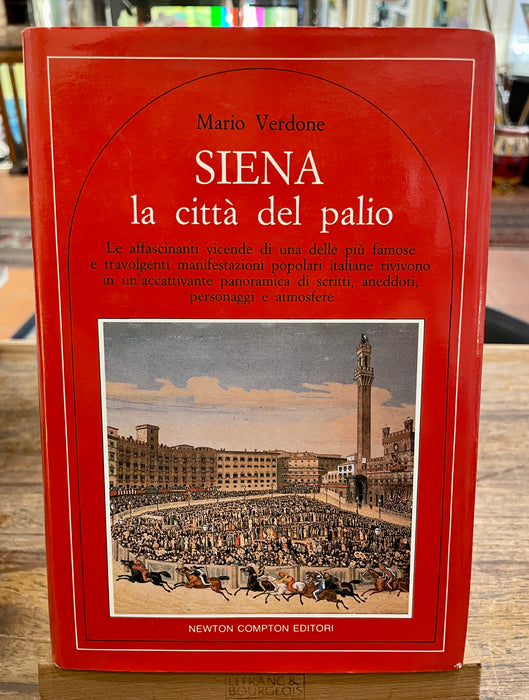 Libro "Siena la città del Palio" Mario Verdone 1986