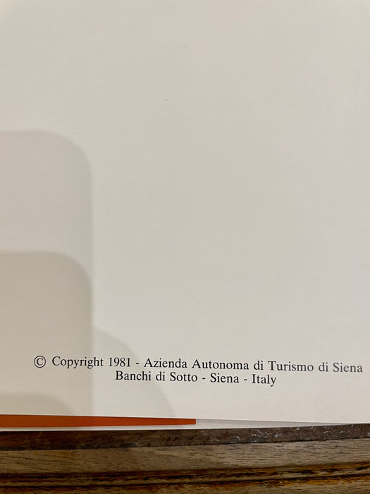 Libro "Terra di Siena" Cesarini Sani 1981