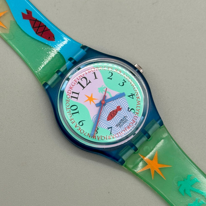 Swatch "Hookipa" GN118 orologio quarzo 34 mm Swiss 1991