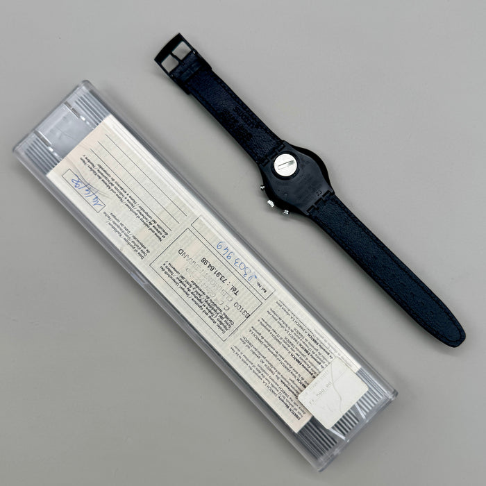 Swatch "Wall Street" SCB106 orologio chrono quarzo 37 mm Swiss 1991