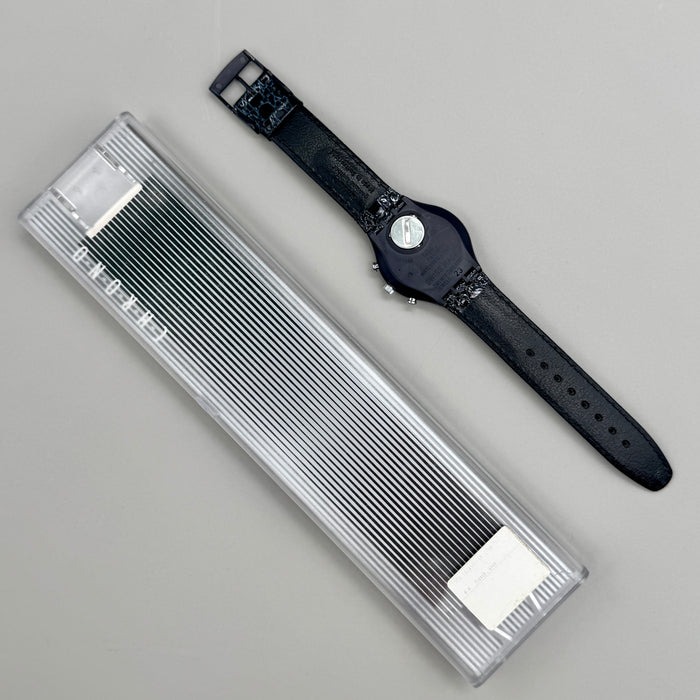 Swatch "Silver Star" SCN102 orologio chrono quarzo 37 mm Swiss 1991