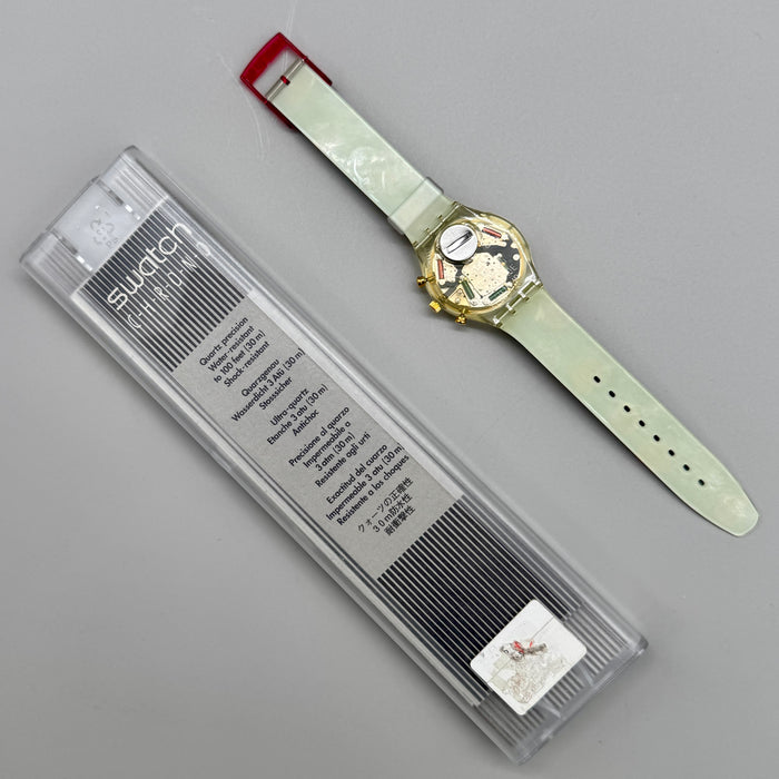 Swatch "Riding Star" SCK102 orologio chrono quarzo 37 mm Swiss 1993