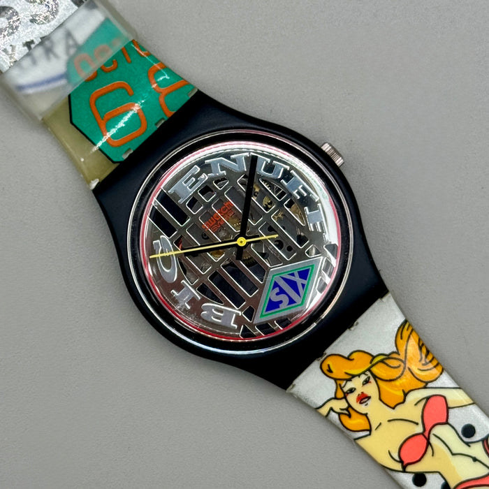 Swatch "Big Enuff" GB151 orologio quarzo 34 mm Swiss 1993