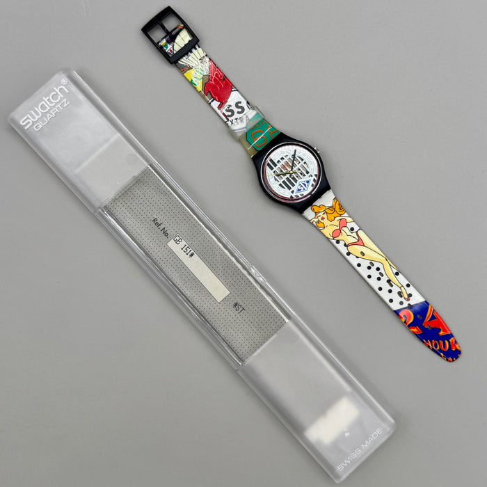 Swatch "Big Enuff" GB151 orologio quarzo 34 mm Swiss 1993