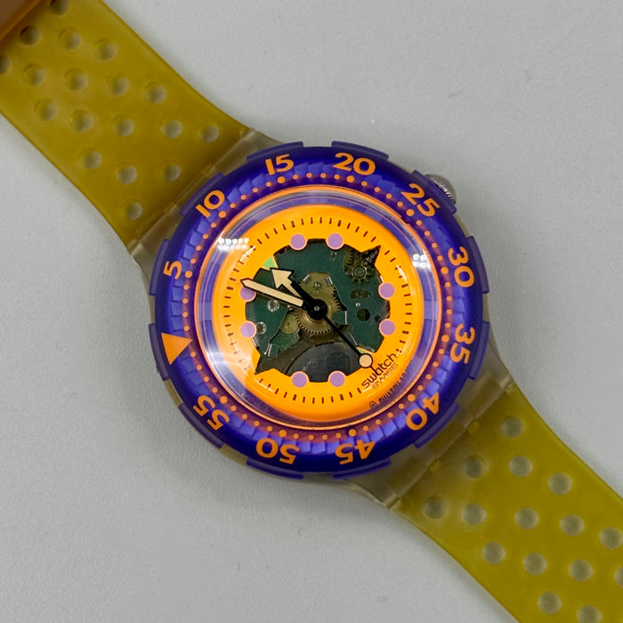 Swatch "Hyppocampus" SCK103 Scuba orologio quarzo 37 mm Swiss 1991