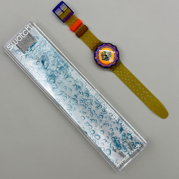 Swatch "Hyppocampus" SCK103 Scuba orologio quarzo 37 mm Swiss 1991
