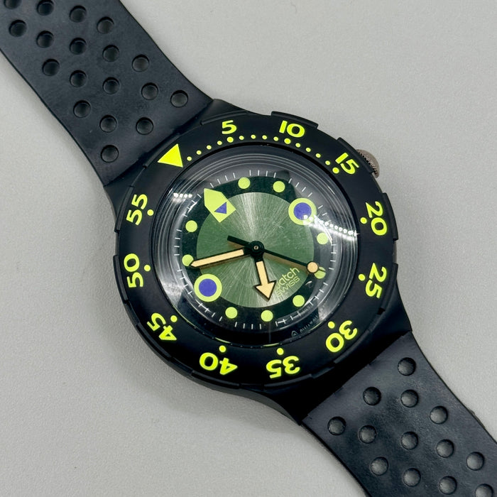 Swatch "Shamu Black Wave" SDB102 Scuba orologio quarzo 37 mm Swiss 1992