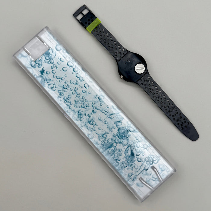 Swatch "Shamu Black Wave" SDB102 Scuba orologio quarzo 37 mm Swiss 1992