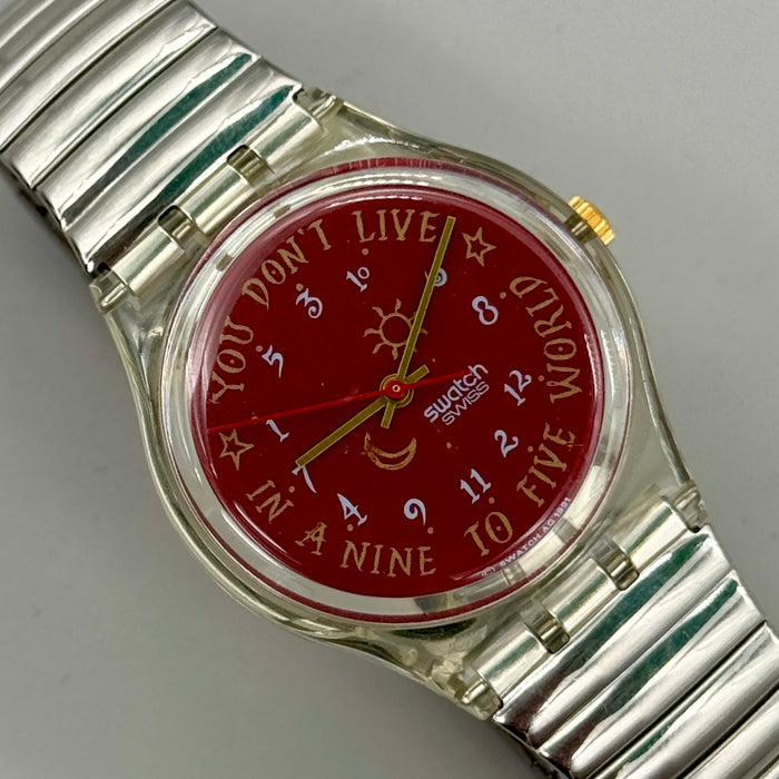 Swatch "Karaburun" GK135 orologio quarzo 34 mm Swiss 1991