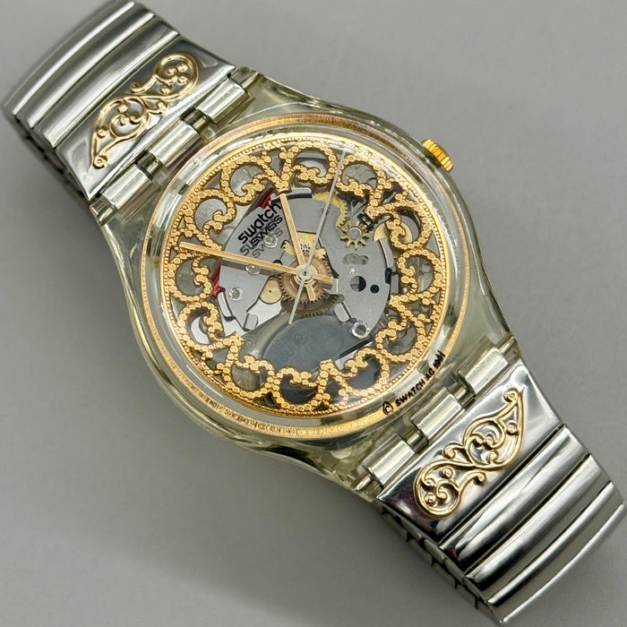 Swatch "Asetra" GK148 orologio quarzo 34 mm Swiss 1991