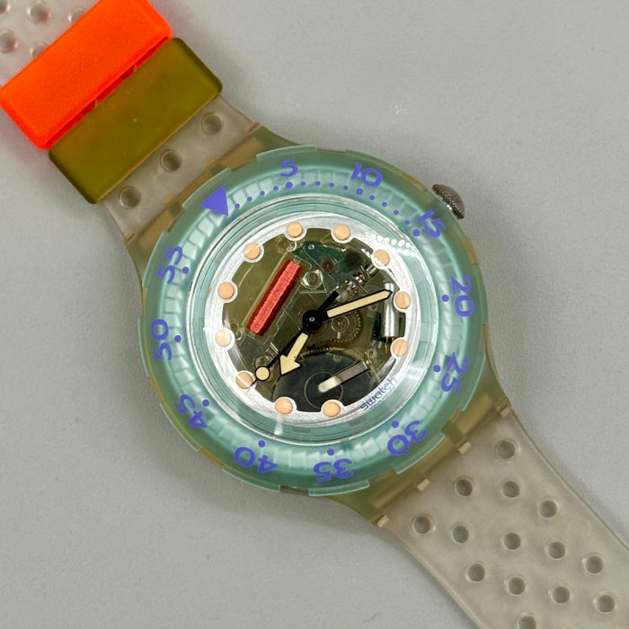 Swatch "Jelly Bubbles" SDK104 Scuba orologio quarzo 37 mm Swiss 1992