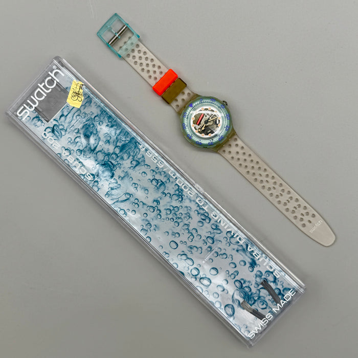 Swatch "Jelly Bubbles" SDK104 Scuba orologio quarzo 37 mm Swiss 1992