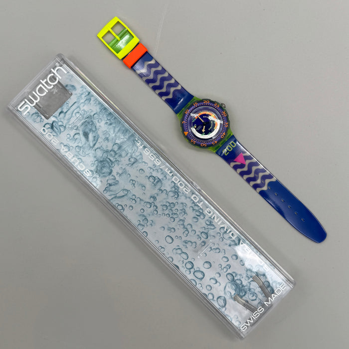 Swatch "Coming Tide" SDJ100 Scuba orologio quarzo 37 mm Swiss 1992