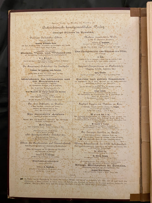 Konkurrenz Projekte Zur Erbauung libro tomo Der St Petri Kirche Zu Leipzig 1878