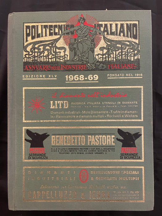 Annuario Politecnico Italiano libro tomo Maria Magni In Santi 1968