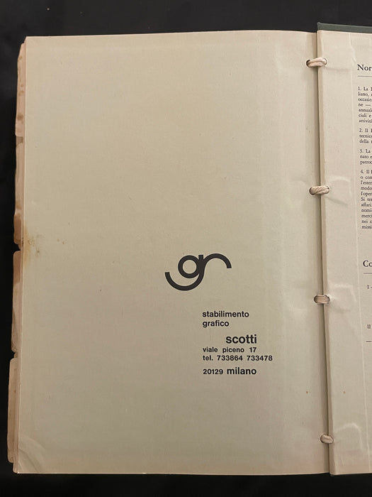 Annuario Politecnico Italiano libro tomo Maria Magni In Santi 1968