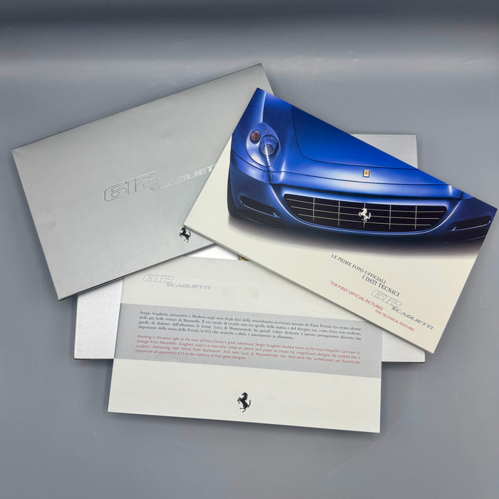 Ferrari 612 Scaglietti Presentation Press Kit Ufficiale alluminio