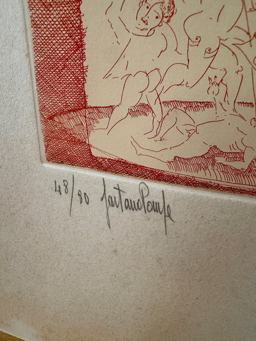 Gaetano Pompa - "Senza titolo" - incisione su carta 48/80 - 1970 ca (n.2)