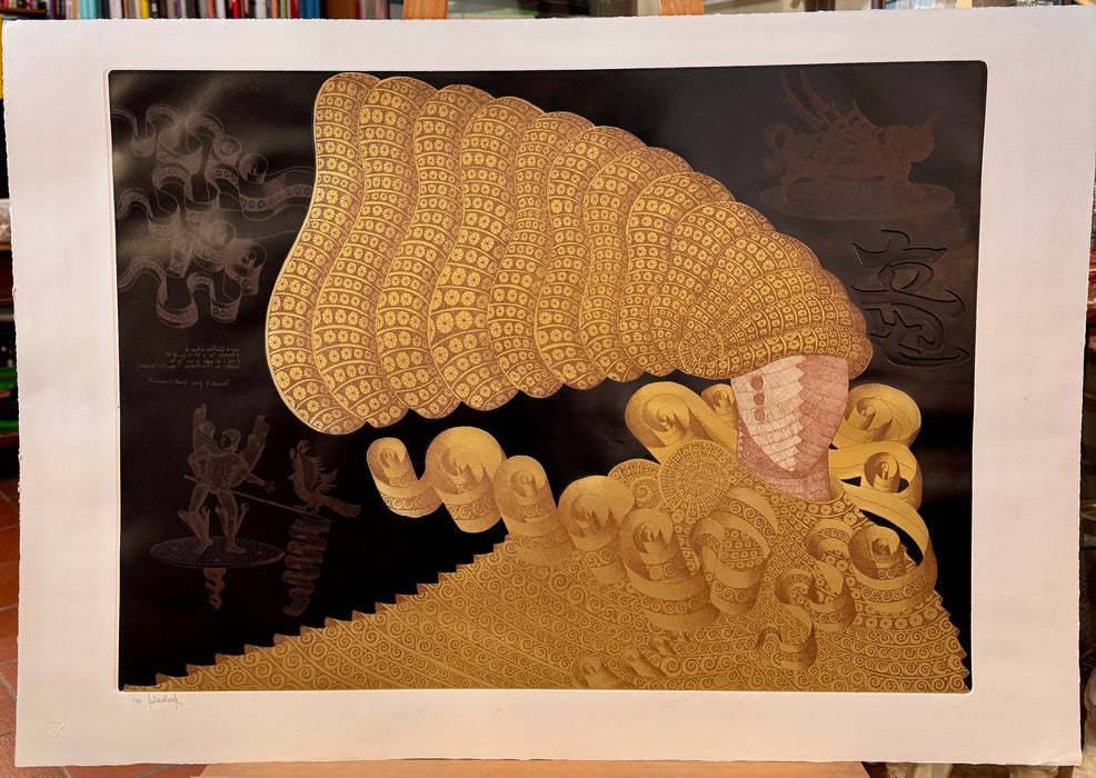 Gaetano Pompa - "Senza titolo" - incisione su carta 1/100 - 1980 ca