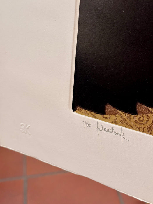 Gaetano Pompa - "Senza titolo" - incisione su carta 1/100 - 1980 ca