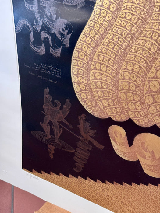 Gaetano Pompa - "Senza titolo" - incisione su carta 1/100 - 1980 ca