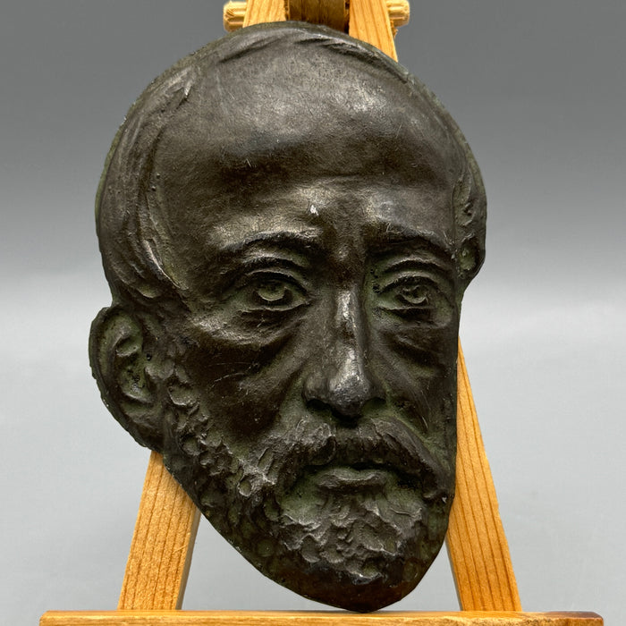 Giuseppe Mazzini ritratto placca in bronzo XIX sec.