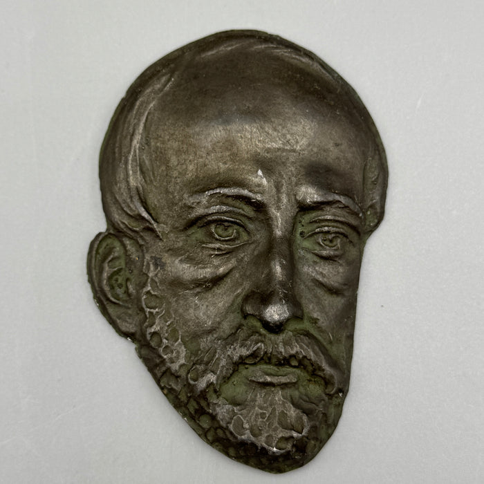 Giuseppe Mazzini ritratto placca in bronzo XIX sec.
