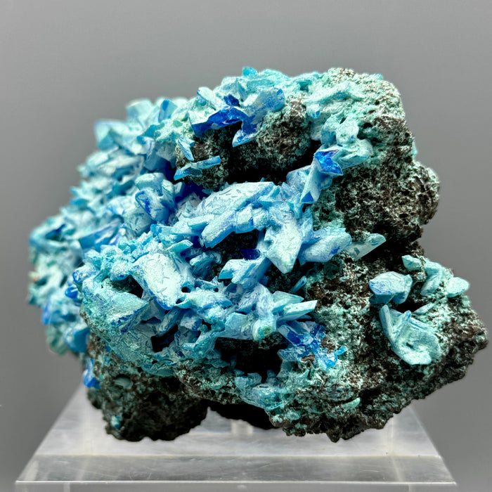 Calcantite su matrice minerale pietra da collezione 542 gr.