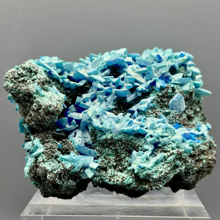 Calcantite su matrice minerale pietra da collezione 542 gr.