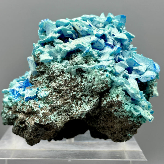 Calcantite su matrice minerale pietra da collezione 542 gr.