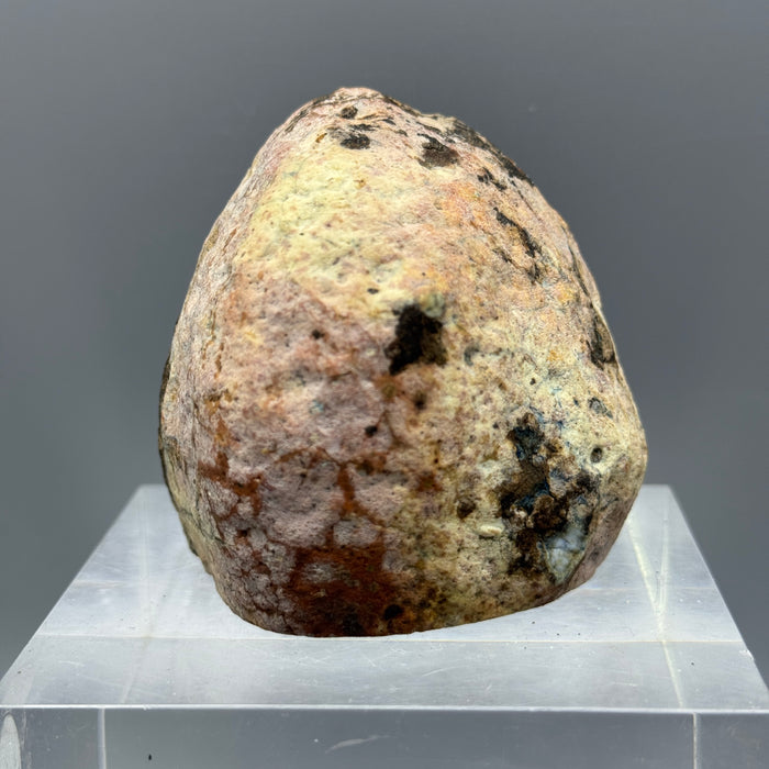 Agata blu del Brasile geode minerale pietra da collezione 191 gr.