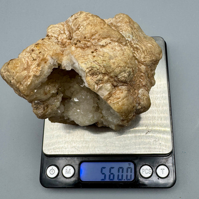 Calcite cristalli geode minerale pietra da collezione 560 gr.
