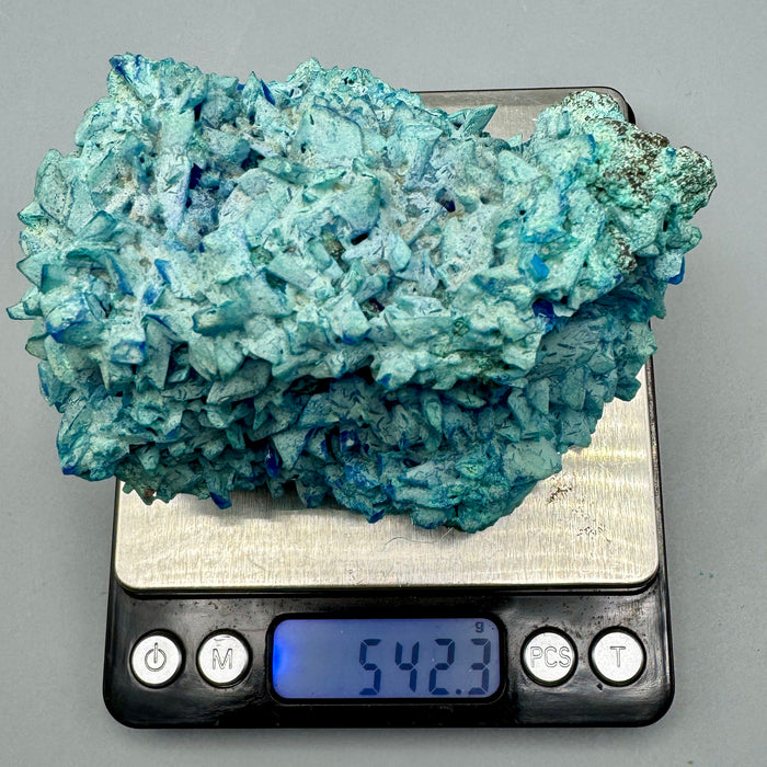 Calcantite su matrice minerale pietra da collezione 542 gr.