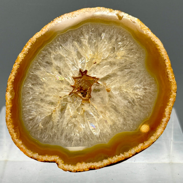 Agata geode minerale pietra da collezione 140 gr.